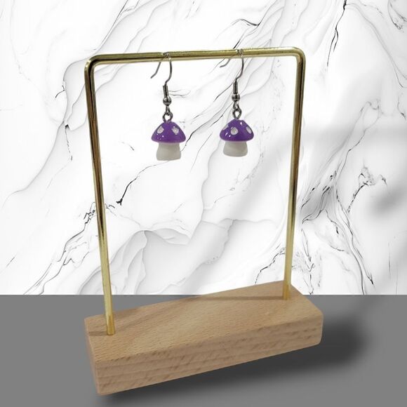 🍄‍🟫Mushroom Earrings🍄‍🟫(2-A018-A)-Jewelry for Women - Picture 4 of 6